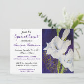 ELEGANT ABEND PARTY EREIGNIS EINLADUNG (Stehend Vorderseite)