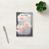 Elegant Abstract Blush Flower Misty Flow Post-it Klebezettel (Büro)