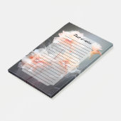 Elegant Abstract Blush Flower Misty Flow Post-it Klebezettel (angewinkelt)