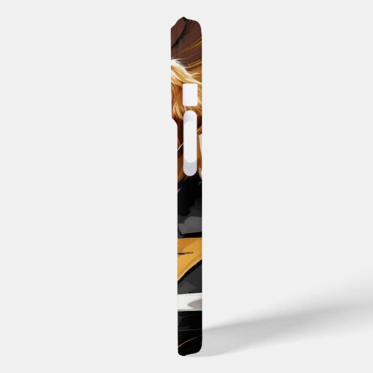 "Elegant Abstract Dog – Modern Art in Style" Case-Mate iPhone Hülle (Rückseite / Links)