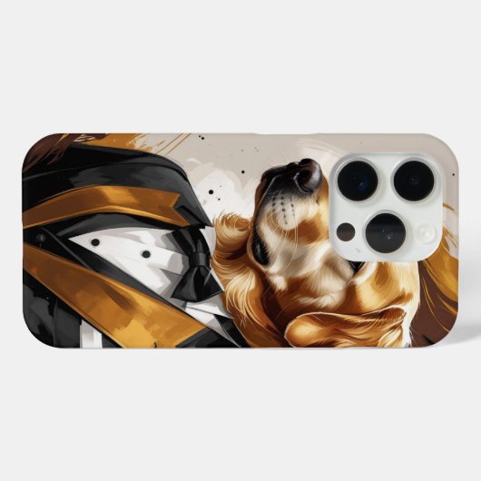 "Elegant Abstract Dog – Modern Art in Style" Case-Mate iPhone Hülle (Rückseite (Horizontal))