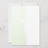 Elegant Abstract Floral Cross Baptism invitation  Einladung (Rückseite)