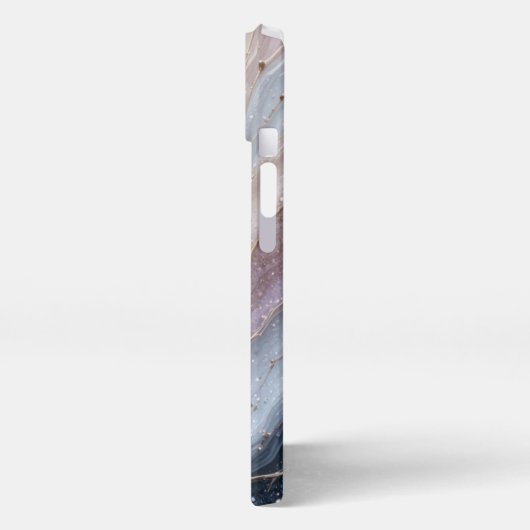  Elegant Abstract Marble Waves iPhone 13 Case Hülle (Linke Seite)