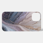  Elegant Abstract Marble Waves iPhone 13 Case Hülle (Rückseite (Horizontal))
