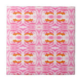 Elegant Abstract Pink Tie Dye Pattern Fliese (Vorderseite)