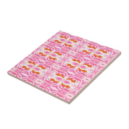 Elegant Abstract Pink Tie Dye Pattern Fliese (Seite)