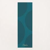 Elegant Abstract Turquoise Green Yogamatte (Vorderseite)