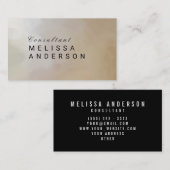 Élégant Abstrait Visitenkarte (Vorne/Hinten)