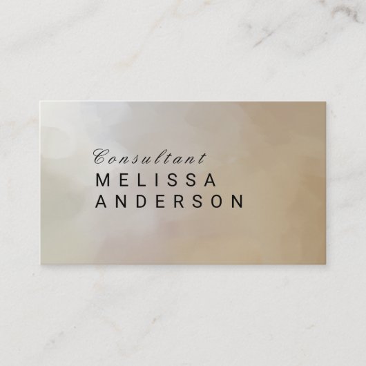 Élégant Abstrait Visitenkarte (Vorderseite)