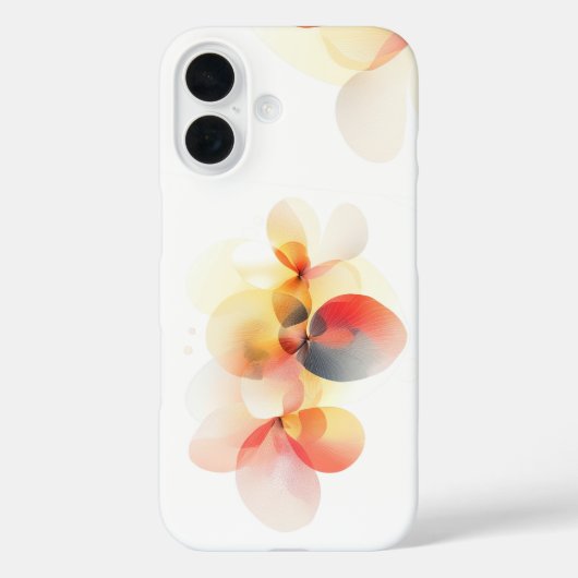 Elegant Abstrakt floral iPhone Case Soft & Modern (Rückseite)