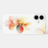 Elegant Abstrakt floral iPhone Case Soft & Modern (Rückseite (Horizontal))