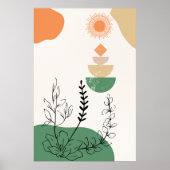 Elegant abstrakt geometrisch, minimalistisch in de poster (Vorne)