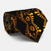 Elegant Abstrakt Geometry Neck Tie Krawatte (Gerollt)