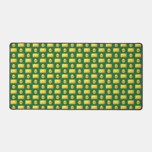 Elegant abstrakt golden und grün schreibtischunterlage