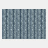 Elegant Abstrakt in Navy und Rosa Weihnachten Geschenkpapier Set (Vorderseite 2)