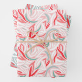 Elegant Abstrakt in White Christmas Geschenkpapier Set (Beispiel)