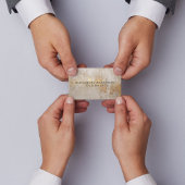 Elegant Abstrakt Ivory Gold Glittery Beruflich Visitenkarte