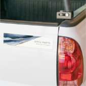 Elegant Abstrakt Navy Blue Agate Gold Wasserfarbe Autoaufkleber (Auf Lkw)