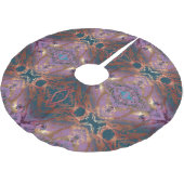 Elegant Abstrakt Polyester Weihnachtsbaumdecke (Schrägansicht)