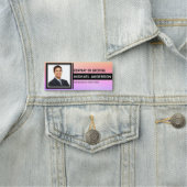 Elegant & Add-Logos Beruflicher Mitarbeiter Namensschild (Beispiel)