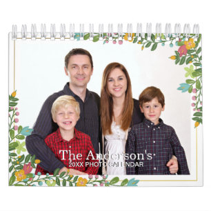 Elegant Add your own Foto 2-Seiten-Kalender 2025 Kalender