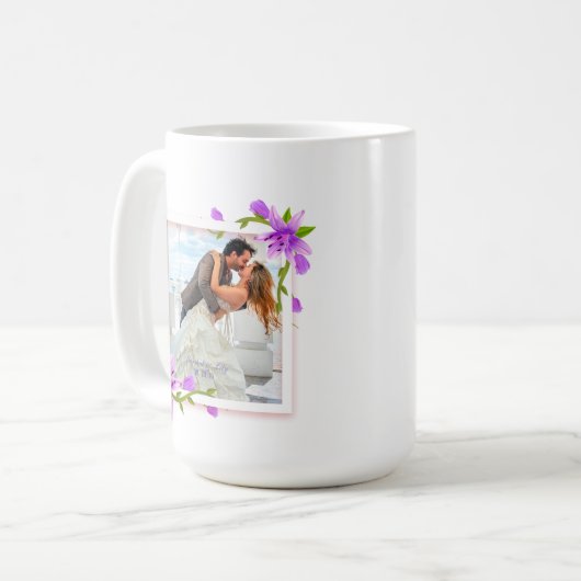 Elegant addieren Sie Ihr eigenes Foto, das | Kaffeetasse (Vorderseite Links)