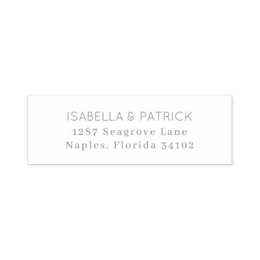 Elegant Address Label Design Permastempel (Design)