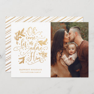 Elegant Adore Him Weihnachten im Foto Gold Whi