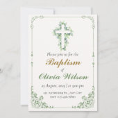 Elegant Adult Baptism Invitation Einladung (Vorderseite)