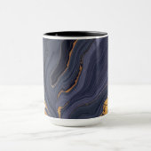 Elegant Aesthetic Gold Vein Luxe Agate Marble Tasse (Zentrum)