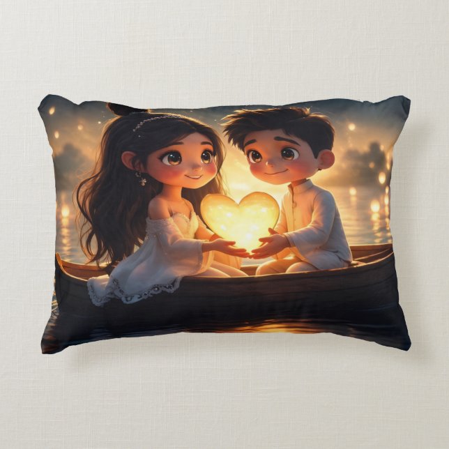 Elegant Aesthetic Throw Pillow - Decorative Accent Dekokissen (Vorderseite)