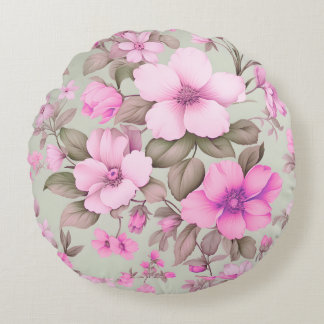 Elegant Aesthetic Throw Pillow - Decorative Accent Rundes Kissen