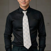 Elegant Aesthetics Spanish Geometric Pattern Tie Krawatte