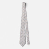 Elegant Aesthetics Spanish Geometric Pattern Tie Krawatte (Vorderseite)