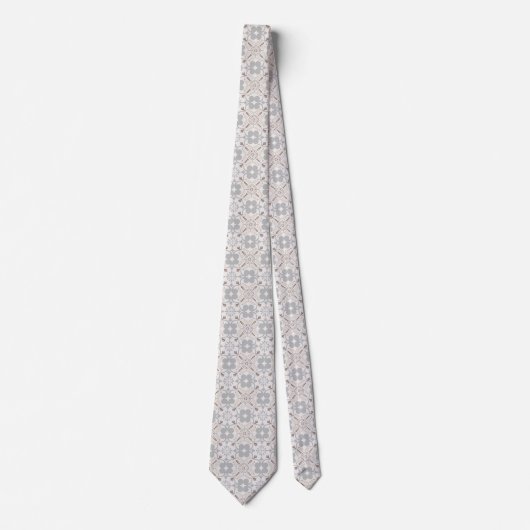 Elegant Aesthetics Spanish Geometric Pattern Tie Krawatte (Vorderseite)