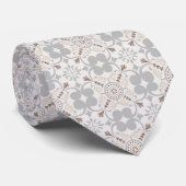 Elegant Aesthetics Spanish Geometric Pattern Tie Krawatte (Gerollt)