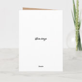 Elegant African American Wedding Ebony Vielen Dank Karte (Rückseite)