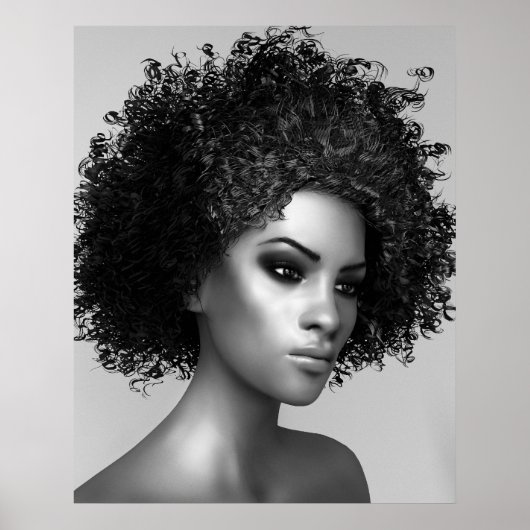 Elegant Afro Hair Poster (Vorne)