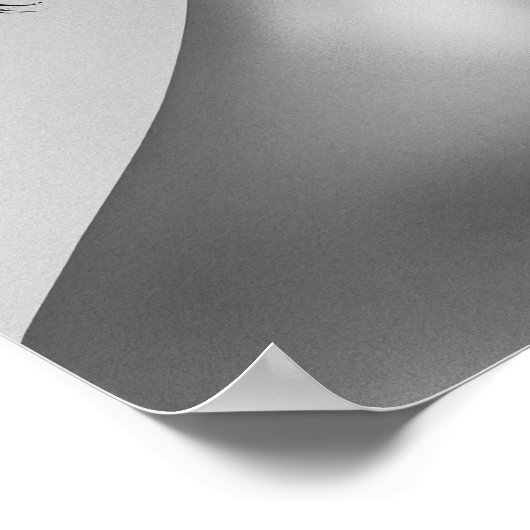 Elegant Afro Hair Poster (Ecke)