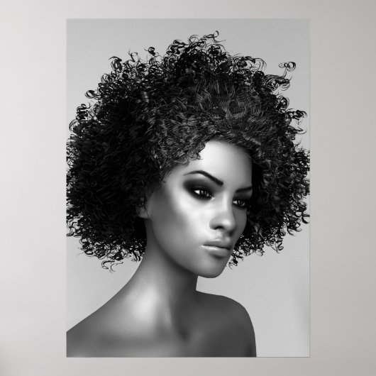 Elegant Afro Hair Poster (Vorne)