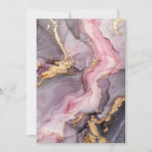 Elegant Agate 21. Geburtstag Party Einladung (Rückseite)