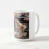 Elegant Akita Coffee Tasse (VorderseiteRechts)