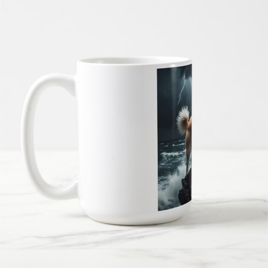 Elegant Akita Coffee Tasse (Links)