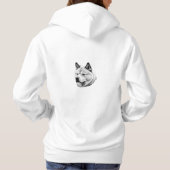 Elegant Akita Hoodie (Rückseite)