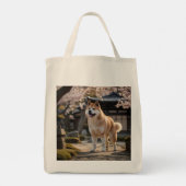 Elegant Akita Lebensmittelgeschäft Tasche (Rückseite)