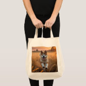 Elegant Akita Lebensmittelgeschäft Tasche (Vorderseite (Produkt))