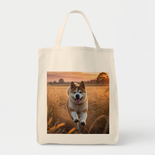 Elegant Akita Lebensmittelgeschäft Tasche (Vorne)