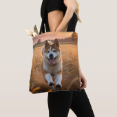 Elegant Akita Shoulder Tasche (Von Nahem)