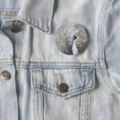 Elegant Albino Peacock Button (Beispiel)
