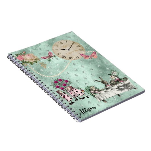 Elegant Alice In Wonderland Personalized Notizblock (Rechte Seite)
